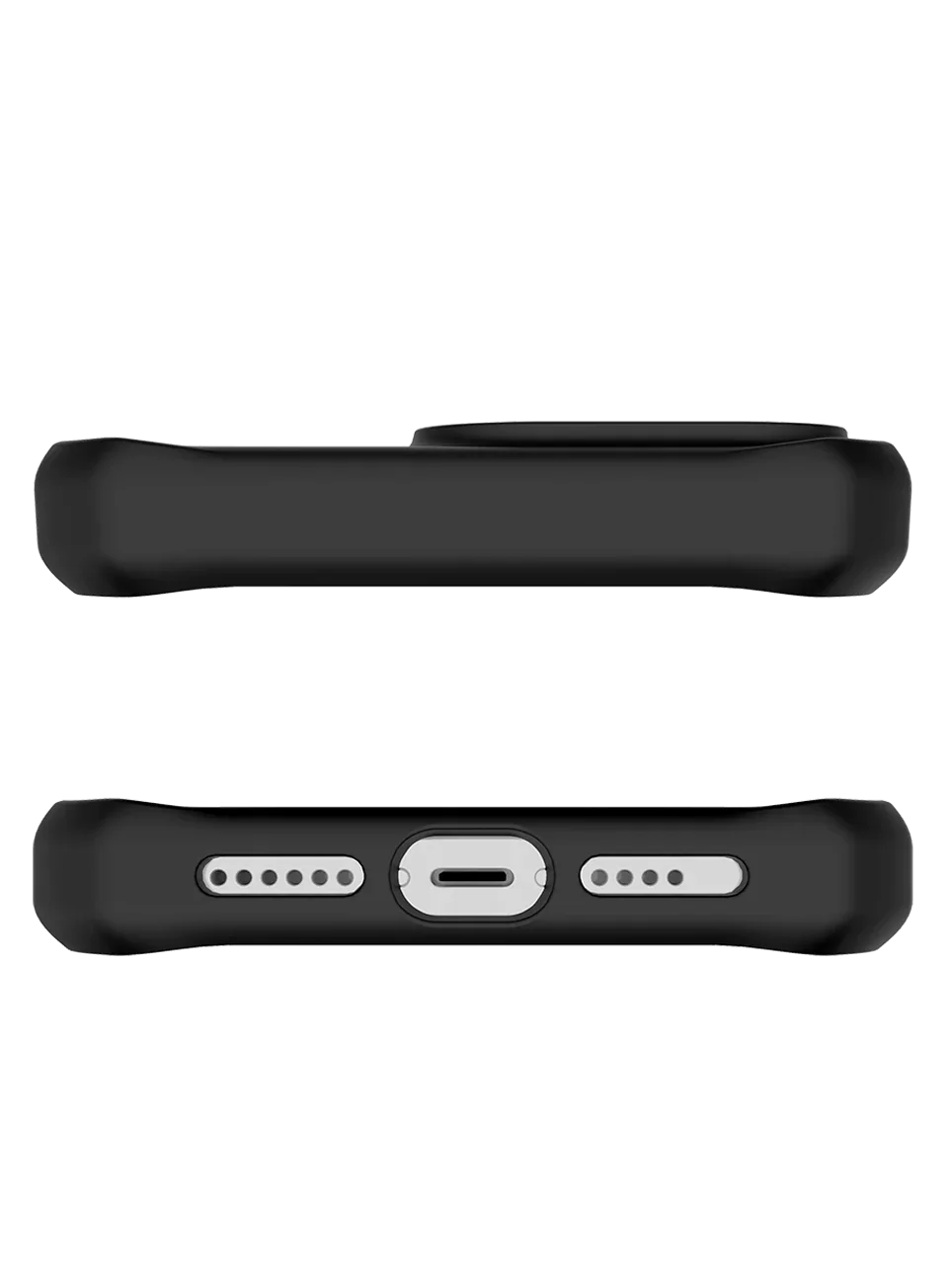 Itskins Hybrid Stand iPhone 15 Pro Magsafe Case - Black And Transparent - Tashqila Itskins Hybrid Stand iPhone 15 Pro Magsafe Case - Black And Transparent - Tashqila